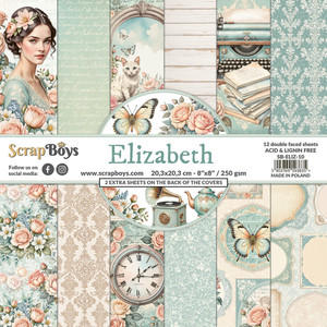 ScrapBoys - Elizabeth - 8x8 Inch Paper Pad (SB-ELIZ-10)
ScrapBoys. Elizabeth Design Scrapbooking Paper pad: 15.2 x 15.2 cm / 8x8 Inch. Paper Weight: 250 gsm. Scrapbooking elements - double sided elements. 12 double faced sheets with 2 extra sheets on the back of the covers. Acid & lignin free. Made in Poland. ScrapBoys - Elizabeth - 8x8 Inch Paper Pad (SB-ELIZ-10)
ScrapBoys. Elizabeth Design Scrapbooking Paper pad: 15.2 x 15.2 cm / 8x8 Inch. Paper Weight: 250 gsm. Scrapbooking elements - double sided elements. 12 double faced sheets with 2 extra sheets on the back of the covers. Acid & lignin free. Made in Poland.