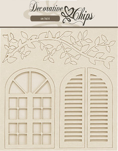 Stamperia - Decorative Chips - Golden Harmony - Windows (SCB235)
These light and delicate shapes with fine detail have been laser cut to match with the Stamperia Papers.  They are perfect accents on cards and scrapbook pages.  Can be colored.  Size 5.5"x 5.5"  Size: 14 x 14 cm.  Ready to colour.  Light weight and easy to use ans additions to your cards and projects. Stamperia - Decorative Chips - Golden Harmony - Windows (SCB235)
These light and delicate shapes with fine detail have been laser cut to match with the Stamperia Papers.  They are perfect accents on cards and scrapbook pages.  Can be colored.  Size 5.5"x 5.5"  Size: 14 x 14 cm.  Ready to colour.  Light weight and easy to use ans additions to your cards and projects.