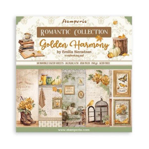 Stamperia - Golden Harmony - 8x8 Inch Scrapbooking Pad (SBBS114)
A beautiful set of double-sided scrapbooking papers from the Golden Harmony series. 10 double-sided sheets, one of the sheets with cutting elements. Paper Weight: - 190gsm. Paper Size: - 8in x 8in (20cm x 20cm) approx. Acid & lignin free. Made in Italy. Stamperia - Golden Harmony - 8x8 Inch Scrapbooking Pad (SBBS114)
A beautiful set of double-sided scrapbooking papers from the Golden Harmony series. 10 double-sided sheets, one of the sheets with cutting elements. Paper Weight: - 190gsm. Paper Size: - 8in x 8in (20cm x 20cm) approx. Acid & lignin free. Made in Italy.