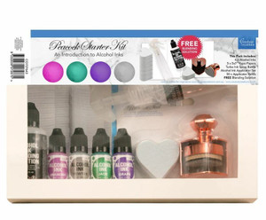 Couture Creations - Alcohol Ink Peacock Starter Kit (CO727643)
Couture Creations Alcohol Ink Peacock Starter Kit - 4 inks,5 x 5x7 Yupo paper, applicator tool, applicator tool refills, ink blower, 5x7in Synthetic paper (5pk) + Free 50ml Blending Solution Couture Creations - Alcohol Ink Peacock Starter Kit (CO727643)
Couture Creations Alcohol Ink Peacock Starter Kit - 4 inks,5 x 5x7 Yupo paper, applicator tool, applicator tool refills, ink blower, 5x7in Synthetic paper (5pk) + Free 50ml Blending Solution