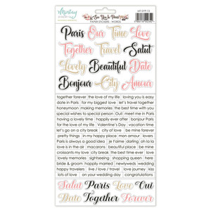 Mintay Papers - See You In Paris 6x12 Inch Paper Stickers Words (MT-SYP-13)
Paper Sticker Sheets - Words. 6x12 Inch. Mintay Papers - See You In Paris 6x12 Inch Paper Stickers Words (MT-SYP-13)
Paper Sticker Sheets - Words. 6x12 Inch.