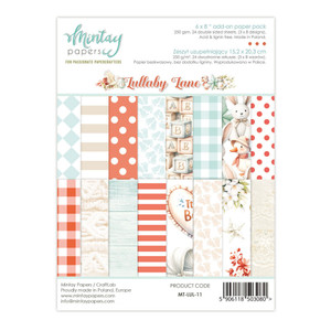 Mintay - Lullaby Lane 6x8 Inch Add-On Paper Pack (MT-LUL-11)
This paper pad contains 24 double-sided 6"x8" (15x20cm) sheets of cardstock with 4 each of 6 different designs Mintay - Lullaby Lane 6x8 Inch Add-On Paper Pack (MT-LUL-11)
This paper pad contains 24 double-sided 6"x8" (15x20cm) sheets of cardstock with 4 each of 6 different designs