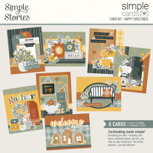 Simple Stories - Hearth & Home Collection - Happy Greetings - Card Kit (16529)
This Happy Greetings Card Kit is part of the Simple Cards Collection from Simple Stories. This kit includes 35 chipboard pieces, 69 die cut bits and pieces, eight 4.25" x 5.5" white cardstock bases, and complete step-by-step instructions. This kit includes enough product to make 8 standard size cards, all you need to add is adhesive and envelopes. However, you can add your own embellishments if needed. You will love the cards made with this kit. This kit also coordinates with the Hearth and Home Collection from Simple Stories. Simple Stories - Hearth & Home Collection - Happy Greetings - Card Kit (16529)
This Happy Greetings Card Kit is part of the Simple Cards Collection from Simple Stories. This kit includes 35 chipboard pieces, 69 die cut bits and pieces, eight 4.25" x 5.5" white cardstock bases, and complete step-by-step instructions. This kit includes enough product to make 8 standard size cards, all you need to add is adhesive and envelopes. However, you can add your own embellishments if needed. You will love the cards made with this kit. This kit also coordinates with the Hearth and Home Collection from Simple Stories.