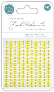 Craft Consortium - Embellishments - Adhesive Dew Drops – Yellow - 143 pcs - (CEDROP004)
These Essential Embellishments from Craft Consortium are the perfect addition to your cards, scrapbook pages, mixed media and other crafting projects.  143 premium adhesive red dew drops in assorted sizes ranging from 3mm - 6mm.  Available in a variety of colors, each sold separately. Craft Consortium - Embellishments - Adhesive Dew Drops – Yellow - 143 pcs - (CEDROP004)
These Essential Embellishments from Craft Consortium are the perfect addition to your cards, scrapbook pages, mixed media and other crafting projects.  143 premium adhesive red dew drops in assorted sizes ranging from 3mm - 6mm.  Available in a variety of colors, each sold separately.