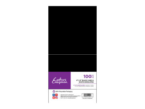 Crafter's Companion 6” x 6” Black Card & White Envelopes -100pc (CC-BWCBEN 6x6)
Crafter’s Companion 6” x 6” Black Card & White Envelopes -100pc pack. 50 black card blanks and 50 white envelopes.
Cards are pre-scored and blank ready for you to customise and decorate. Premium quality 5” x 7” 250gsm black cards.
Fully recyclable packaging.
Decorate and personalise cards and party invitations for any occasion. Crafter's Companion 6” x 6” Black Card & White Envelopes -100pc (CC-BWCBEN 6x6)
Crafter’s Companion 6” x 6” Black Card & White Envelopes -100pc pack. 50 black card blanks and 50 white envelopes.
Cards are pre-scored and blank ready for you to customise and decorate. Premium quality 5” x 7” 250gsm black cards.
Fully recyclable packaging.
Decorate and personalise cards and party invitations for any occasion.