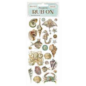 Stamperia - Songs of the Sea - Rub On's (DFLRB52)
Stamperia Songs of the Sea Collection. Rub On's contain lots of images to embellish your projects. These Rub On's are a great way to add an extra element to your paper craft projects, easy to use and have a very effective finish. With Rub On you can transfer images onto any kind of smooth surface, as if they were printed on it. Very suitable for journaling and for decoration. Best on light colour surfaces.
1 sheet – 10.16 cm x 21.6 cm. Stamperia - Songs of the Sea - Rub On's (DFLRB52)
Stamperia Songs of the Sea Collection. Rub On's contain lots of images to embellish your projects. These Rub On's are a great way to add an extra element to your paper craft projects, easy to use and have a very effective finish. With Rub On you can transfer images onto any kind of smooth surface, as if they were printed on it. Very suitable for journaling and for decoration. Best on light colour surfaces.
1 sheet – 10.16 cm x 21.6 cm.