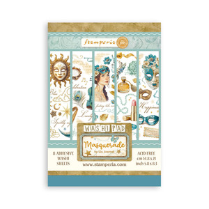 Stamperia - Masquerade A5 Washi Pad (8pcs) (SBW15)
The Washi Album is printed on 8 sheets of translucent washi paper, which is easy to cut. It works best on light surfaces. While it’s not mandatory to meticulously cut it, you can achieve precision by using the Stamperia cutter with a ceramic tip. Acid Free. Stamperia - Masquerade A5 Washi Pad (8pcs) (SBW15)
The Washi Album is printed on 8 sheets of translucent washi paper, which is easy to cut. It works best on light surfaces. While it’s not mandatory to meticulously cut it, you can achieve precision by using the Stamperia cutter with a ceramic tip. Acid Free.