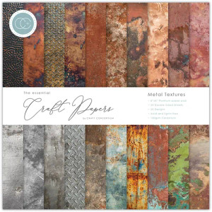 Craft Consortium - Craft Papers - Metal Textures - 8x8 Paper Pad (CCEPAD005E)
The Essential Craft Papers have become the must have addition in Crafters craft stashes around the world for their everyday makes with themes ranging from wood textures to trend driven alcohol-ink effects. With the increase in demand and vast array of projects now being created with the cardstock, from card making, scrapbooking, 3D projects, photography projects and even fashion and weddings, Craft Consortium have taken the next step of incorporating 8"x8" formats into the range. With the initial launch of some of our favourite themes. we will be continuing to expand on the range with the inclusion of this new format rolling out with new releases.
Each 8"x8" gummed pad offers 20 designs across 30 double sided sheets, on 180gsm acid & lignin free cardstock. Craft Consortium - Craft Papers - Metal Textures - 8x8 Paper Pad (CCEPAD005E)
The Essential Craft Papers have become the must have addition in Crafters craft stashes around the world for their everyday makes with themes ranging from wood textures to trend driven alcohol-ink effects. With the increase in demand and vast array of projects now being created with the cardstock, from card making, scrapbooking, 3D projects, photography projects and even fashion and weddings, Craft Consortium have taken the next step of incorporating 8"x8" formats into the range. With the initial launch of some of our favourite themes. we will be continuing to expand on the range with the inclusion of this new format rolling out with new releases.
Each 8"x8" gummed pad offers 20 designs across 30 double sided sheets, on 180gsm acid & lignin free cardstock.
