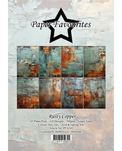 Paper Favourites - Rusty Copper - A5 Paper Pack (PFA169)
Paper Favourites is a brand from Denmark. This young brand is specialized in design paper for creative applications. A5 Paper Pack. 24 Sheets. 8x3 Designs. Acid and lignin free. 200 grams. Size: 15 x 21 cm. Paper Favourites - Rusty Copper - A5 Paper Pack (PFA169)
Paper Favourites is a brand from Denmark. This young brand is specialized in design paper for creative applications. A5 Paper Pack. 24 Sheets. 8x3 Designs. Acid and lignin free. 200 grams. Size: 15 x 21 cm.