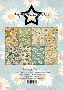 Paper Favourites - Vintage Daisies - A5 Paper Pack (PFA170)
Paper Favourites is a brand from Denmark. This young brand is specialized in design paper for creative applications. A5 Paper Pack. 24 Sheets. 8x3 Designs. Acid and lignin free. 200 grams. Size: 15 x 21 cm. Paper Favourites - Vintage Daisies - A5 Paper Pack (PFA170)
Paper Favourites is a brand from Denmark. This young brand is specialized in design paper for creative applications. A5 Paper Pack. 24 Sheets. 8x3 Designs. Acid and lignin free. 200 grams. Size: 15 x 21 cm.