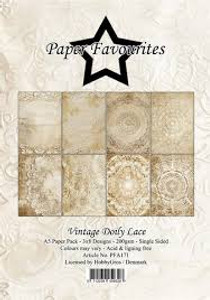 Paper Favourites - Vintage Doily Lace - A5 Paper Pack (PFA171)
Paper Favourites is a brand from Denmark. This young brand is specialized in design paper for creative applications. A5 Paper Pack. 24 Sheets. 8x3 Designs. Acid and lignin free. 200 grams. Size: 15 x 21 cm. Paper Favourites - Vintage Doily Lace - A5 Paper Pack (PFA171)
Paper Favourites is a brand from Denmark. This young brand is specialized in design paper for creative applications. A5 Paper Pack. 24 Sheets. 8x3 Designs. Acid and lignin free. 200 grams. Size: 15 x 21 cm.