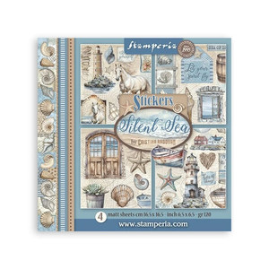 Stamperia - Silent Sea - Stickers - 4pcs (SBSTK01)
Embellishments for projects like scrapbooking, making cards or home decor. The Stickers features a wide variety of designs perfectly coordinated with the Silent Sea Collection. Pre-cut and ready to use, these stickers are ideal for scrapbooking, journaling, and collage projects. Pack contains 4 matt sheets. 16.5 x 16.5 cm - 6.5 x 6.5 inch. Paper Weight: 120gm. Acid free. Stamperia - Silent Sea - Stickers - 4pcs (SBSTK01)
Embellishments for projects like scrapbooking, making cards or home decor. The Stickers features a wide variety of designs perfectly coordinated with the Silent Sea Collection. Pre-cut and ready to use, these stickers are ideal for scrapbooking, journaling, and collage projects. Pack contains 4 matt sheets. 16.5 x 16.5 cm - 6.5 x 6.5 inch. Paper Weight: 120gm. Acid free.