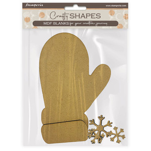Stamperia - MDF Crafty Shapes Blanks Gloves and Snowflakes (KLSM12))

A delightful collection of MDF decor items by Emilia Sieradzan. These are simple shapes that you can decorate as you wish with papers and colors. MDF Crafty Shapes Blanks Gloves and Snowflakes. 5 elements. 12 x 15.5 cm.