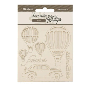 Stamperia - Decorative Chips - Timeless Decorative Chips Air Balloons (SCB266)
These light and delicate shapes with fine detail have been laser cut to match with the Stamperia Papers. They are perfect accents on cards and scrapbook pages. Can be colored. Size 5.5"x 5.5" Size: 14 x 14 cm. Ready to colour. Light weight and easy to use ans additions to your cards and projects. Stamperia - Decorative Chips - Timeless Decorative Chips Air Balloons (SCB266)
These light and delicate shapes with fine detail have been laser cut to match with the Stamperia Papers. They are perfect accents on cards and scrapbook pages. Can be colored. Size 5.5"x 5.5" Size: 14 x 14 cm. Ready to colour. Light weight and easy to use ans additions to your cards and projects.