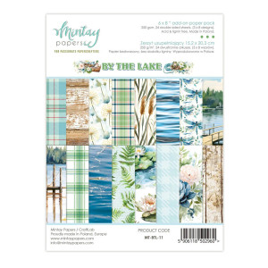 Mintay - By the Lake - 6 x 8 Add On Paper pack (MT-BTL-11)
Mintay Papers - 6x8 inch Paper Pad with 4 each of 6 designs, 24 double-sided papers. Paper Weight: 240gsm. Perfect for your greeting cards, scrapbook journals, decoupage and many more craft projects. Acid and Lignin free. Printed in Poland. Mintay - By the Lake - 6 x 8 Add On Paper pack (MT-BTL-11)
Mintay Papers - 6x8 inch Paper Pad with 4 each of 6 designs, 24 double-sided papers. Paper Weight: 240gsm. Perfect for your greeting cards, scrapbook journals, decoupage and many more craft projects. Acid and Lignin free. Printed in Poland.