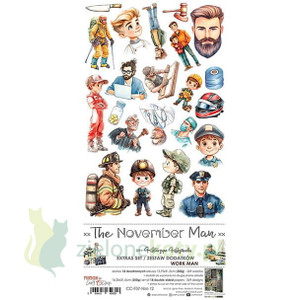 Craft O'Clock - The November Man - Extras Set - 6" x 12" (CC-F37-NM-12)
A set of 18 double-sided pages of a high quality scrapbooking paper with extra elements to cut (2x9 designs) + 2x sheet with EXTRAS TO CUT on the other side of the cover. Every page is of a 15.25x31.5cm size. The paper weighs 250g/m2. This product is acid- and lignin-free. Made in Poland. Craft O'Clock - The November Man - Extras Set - 6" x 12" (CC-F37-NM-12)
A set of 18 double-sided pages of a high quality scrapbooking paper with extra elements to cut (2x9 designs) + 2x sheet with EXTRAS TO CUT on the other side of the cover. Every page is of a 15.25x31.5cm size. The paper weighs 250g/m2. This product is acid- and lignin-free. Made in Poland.