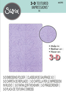 Sizzix -3D Textured Impressions Art Nouveau (665293) (DISCONTINUED) Sizzix -3D Textured Impressions Art Nouveau (665293) (DISCONTINUED)