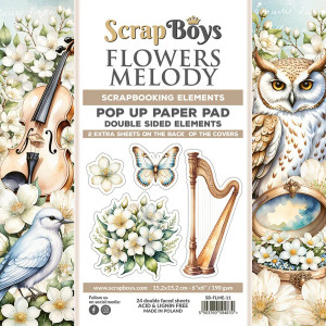 ScrapBoys - Flowers Melody - 6x6 Inch Pop Up Paper Pad (SB-FLME-11)
ScrapBoys is a project by Mariusz Gierszewski and Mateusz Szarapow. Both young men have more than earned their spurs in the international papercraft world! Collection of design paper for creative purposes. Contents: 24 double-sided sheets of 190 gram paper. 2 Extra Sheets on the back of covers. Acid & lignin free. Dimensions: 15.2 x 15.2 cm. Produced in Poland. ScrapBoys - Flowers Melody - 6x6 Inch Pop Up Paper Pad (SB-FLME-11)
ScrapBoys is a project by Mariusz Gierszewski and Mateusz Szarapow. Both young men have more than earned their spurs in the international papercraft world! Collection of design paper for creative purposes. Contents: 24 double-sided sheets of 190 gram paper. 2 Extra Sheets on the back of covers. Acid & lignin free. Dimensions: 15.2 x 15.2 cm. Produced in Poland.