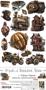 Craft O'Clock - Mists of Toolbox Town - Town - 6" x 12" (CC-F30-MTT-13)
A set of 18 double-sided pages of a high quality scrapbooking paper with extra elements to cut (2x9 designs) + 2x sheet with EXTRAS TO CUT on the other side of the cover. Every page is of a 15.25x31.5cm size. The paper weighs 250g/m2. This product is acid- and lignin-free. Made in Poland. Craft O'Clock - Mists of Toolbox Town - Town - 6" x 12" (CC-F30-MTT-13)
A set of 18 double-sided pages of a high quality scrapbooking paper with extra elements to cut (2x9 designs) + 2x sheet with EXTRAS TO CUT on the other side of the cover. Every page is of a 15.25x31.5cm size. The paper weighs 250g/m2. This product is acid- and lignin-free. Made in Poland.