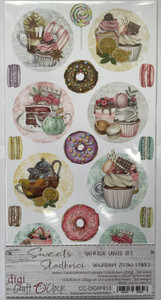 Craft O'Clock - Universal Labels Set - Sweets (CC-DIJI-PR13) Craft O'Clock - Universal Labels Set - Sweets (CC-DIJI-PR13)