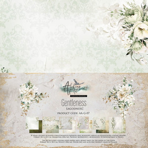 Alchemy of Art - Paper Collection Set - Gentleness - 12" x 12" Scrapbooking Paper Sheets (AA-G-07)

Paper Collection Set 30.5x30.5cm, Gentleness,  High-quality double-sided scrapbooking paper.  Paper Weight: 250 gsm.  (6 double-sided sheets, 12 designs, bonus design on the inside of the cover)  Wood-free and Acid-free product.  Made in Poland.