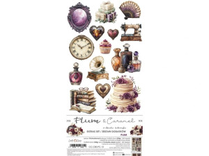 Craft O'Clock - Plum & Caramel - Extras Set - Plum - 6" x 12" (CC-C80-PC-12)

A set of 18 double-sided pages of a high quality scrapbooking paper with extra elements to cut (2x9 designs) + 2x sheet with EXTRAS TO CUT on the other side of the cover.  Every page is of a 15.25x31.5cm size.  The paper weighs 250gsm.  This product is acid and lignin-free.  Made in Poland.