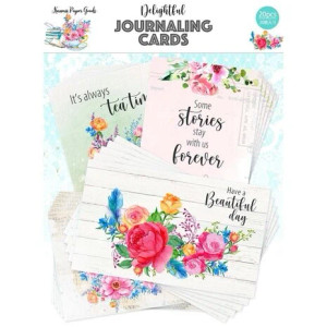 Memory Place - Delightful Journaling Cards - 20pcs (MP-61358)

Asuka, a Japanese artist, operates her Asuka Studio under the Memory Place brand.  Since 2018, her life has revolved around scrapbooking and paper crafting.  A collection of themed journaling cards.  Made in Japan (Japanese Import). 20pcs of Double Sided Journaling Cards.  4 Designs 5pcs of each design.