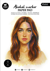 Studio Light - Alcohol Marker Paper Pad A4 120gsm (SL-CO-PP403)

Consumables by Studio Light.  Alcohol Marker Paper Pad.  A4 / 8.3x11.7 inch. (297x210x10mm) 50 sheets.  Paper Weight: - 120 gsm. Bleedproof.  Suitable for alcohol markers.  Acid and lignin free.