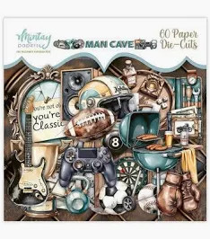 Mintay - Paper Elements - Man Cave - 27 paper elements (MT-MAN-LSCE)

Paper Elements. Part of the Man Cave Collection.  6x8 Inch Packet of Paper Embellishments containing 27 die cut pieces.  These coordinating figures can be used as embellishments with the accompanying paper pad or collection kit, or individually.  Perfect to decorate any papercraft project.