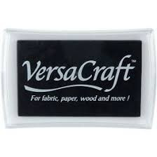 Tsukineko - VersaCraft - Real Black - Multipurpose Pigment Ink Pad (VK-182)

Tsukineko VersaCraft Ink pad is a premium multi-purpose, water based craft ink. Use it on fabric, paper, wood, leather, unglazed ceramic, paper mache and shrink plastic and more.  Heat set with an iron for fabric permanence.  When stamping onto new fabrics, pre-wash the fabric to remove sizings.  VersaCraft is also great for archival scrapbooking projects due to its opacity and permanence.  Archival and acid free.  This package contains one 96mm x 60mm ink pad.