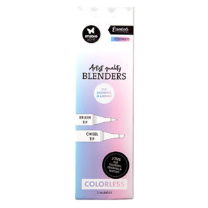 Studio Light - Essentials - Alcohol Markers - Colourless Blenders (SL-CO-MARK48)

Pack contains 3 Artist Quality Blenders.  Colorless. 2 tips for coloring, drawing & writing: Brush Tip / Chisel Tip. 3 markers.
