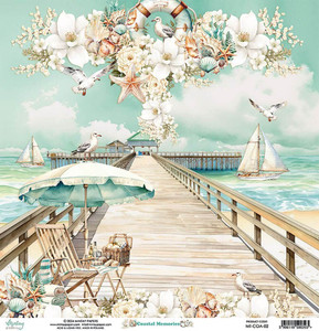 Mintay Papers - 12 x 12 Double Sided Paper - Coastal Memories (MT-COA-02)

Get ready to capture your coastal memories with the Coastal Memories Collection 12'' x 12'' Double Sided Paper from Mintay Papers. This versatile paper is perfect for all your paper crafting projects, whether it's creating cards, scrapbook pages, tags, or journals. The acid and lignin-free composition ensures your precious memories will be preserved for years to come. One side of the paper features a charming image of a boardwalk, evoking a sense of wanderlust and adventure. Flip it over and you'll find a stylish striped print in soothing teal and cream colors, adding a touch of elegance to your creations. With a sturdy paper weight of 250gsm, this double-sided paper offers both durability and flexibility for all your creative needs. Embrace the coastal vibes and let your imagination run wild with the Coastal Memories Collection 12'' x 12'' Double Sided Paper.