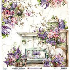Mintay Papers - 12 x 12 Double Sided Paper - Lilac Garden (MT-LIL-01)

Create beautiful paper projects with the Lilac Garden Collection 12'' x 12'' Double Sided Paper from Mintay Papers.  This versatile paper is perfect for a variety of crafting projects, including cards, scrapbook pages, tags, and journals.  With its acid and lignin-free composition, your creations will be preserved for years to come.  The paper weight of 250gsm ensures durability and sturdiness.  On one side, you'll find a charming design featuring a unicorn, purple flowers, and a playful cat.  On the other side, an elegant purple and white ornate pattern adds a touch of sophistication.  Let your creativity bloom with this delightful Lilac Garden Collection paper.