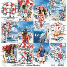 Mintay Papers - 12 x 12 Double Sided Paper - Riviera Moments (MT-RIV-06)

Introducing the 12" x 12" Double Sided Paper 6 from the Riviera Moments Collection by Mintay Papers.  This versatile paper is a must-have for all your paper crafting needs.  Whether you're creating cards, scrapbook pages, tags, or journals, this paper is perfect for it all.  Crafted with care, this acid and lignin-free paper ensures your creations will stand the test of time.  The double-sided design features 12 journal cards on both sides, adorned with charming images of craft supplies and coordinating prints.  Let your creativity run wild as you mix and match these delightful designs to bring your projects to life.  With the 12" x 12" Double Sided Paper 6 from the Riviera Collection, your crafts will be elevated to new heights.  Order yours today and let your imagination soar.