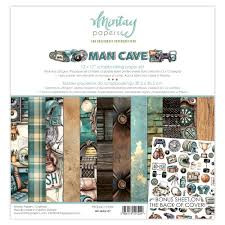 Mintay Papers - 12 x 12 Scrapbooking Paper Pack - Man Cave (MT-MAN-07)