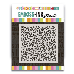 Polkadoodles - Berry Background - 6 x 6" Emboss-Ink Stencil (PD9042)

Berry background 6 x 6" Emboss-ink Stencil  This A5 Stencil is a beautiful leafy all-over pattern that adds an organic touch to your crafts.  Featuring delicate branches, berries and foliage, this versatile stencil is perfect for seasonal or all-year-round projects.  Use it to build elegant backgrounds on cards, scrapbook pages, journals, mixed media and all crafty occasions. 

This high quality stencil is made from a thicker Mylar material for repeated use, which means you can get a better embossing effect - so now you can turn your stencils into embossed backgrounds and then ink them or use with our beautiful Stencil Bitter Frosting for incredible dimension and gorgeous effects!

Whether you’re creating frosty backgrounds, layered textures or delicate patterns, this stencil makes it easy to add elegance and detail. Use with your die-cutting machine and a rubber embossing mat to get a great deep emboss.  Manufactured in the UK.