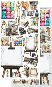 Alchemy Of Art - Art - Doubled Extras to Cut - 6" x 12" (AA-ART-10X)

Pack of double-sided pattern sheets in the "Art" series from Alchemy of Art.  There are 12 sheets, 6 designs plus bonus design on the cover.  6" x 12" (15.5 x 30.5 cm) mirror print.  Paper Weight: 250gsm.  Acid and lignin free.