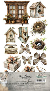 Alchemy Of Art - In Silence - 6" x 12" (AA-IS-11X)

Pack of double-sided pattern sheets in the "In Silence" series from Alchemy of Art.  There are 12 sheets, 6 designs plus bonus design on the cover.  6" x 12" (15.5 x 30.5 cm) mirror print.  Paper Weight: 250gsm.  Acid and lignin free.