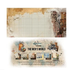 Alchemy of Art - Paper Collection Set - The Men's World - 12" x 12" Scrapbooking Paper Sheets (AA-TMW-07)

Paper Collection Set 30.5x30.5cm, High-quality double-sided scrapbooking paper.  Paper Weight: 250 gsm.  (6 double-sided sheets, 12 designs, bonus design on the inside of the cover)  Wood-free and Acid-free product.  Made in Poland.