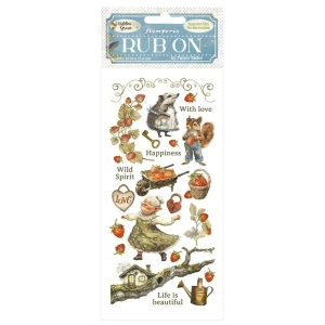 Stamperia - Hidden Grove - Rub On's (DFLRB151)

Stamperia Hidden Grove Collection.  Rub On's containing lots of images to embellish your projects.
These Rub On's are a great way to add an extra element to your paper craft projects, easy to use and have a very effective finish.  With Rub On you can transfer images onto any kind of smooth surface, as if they were printed on it.  Very suitable for journaling and for decoration.  Best on light colour surfaces.
1 sheet – 10.16 cm x 21.6 cm.