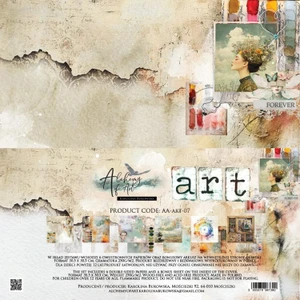 Alchemy of Art - Art - 12" x 12" Scrapbooking Paper Sheets (AA-ART-07)

Paper Collection Set 30.5x30.5cm, High-quality double-sided scrapbooking paper.  Paper Weight: 250 gsm.  (6 double-sided sheets, 12 designs, bonus design on the inside of the cover)  Wood-free and Acid-free product.  Made in Poland.