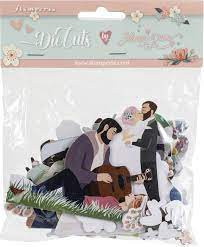 Stamperia - Die Cuts by Johanna Rivero (DFLDC18)

Use these themed die cuts from Stamperia on journal pages, cards, or mixed media projects.  Package contains 68 pieces.Made of sturdy approximately 3/32" chipboard, they’ll add dimension and design to your art.  Cardboard decorations to match with Scrapbooking Papers.  They can be easy glued to any work as embellishments.  Die cuts assorted.  800gsm.  Acid free.