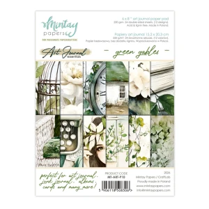 Mintay -Green Gables - 6x8 Inch Add-On Paper Pack (MT-ART-P10)

This paper pad contains 24 double-sided 6"x 8" (15x20cm) sheets of cardstock with 3 each of 8 different designs.  Paper Weight: 250gsm.  Acid & Lignin Free.  Made in Poland.