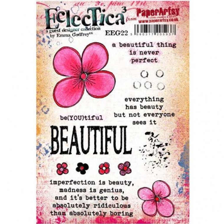 PaperArtsy Cling Mounted Stamp Set - Eclectica³ - Emma Godfrey - EEG22

