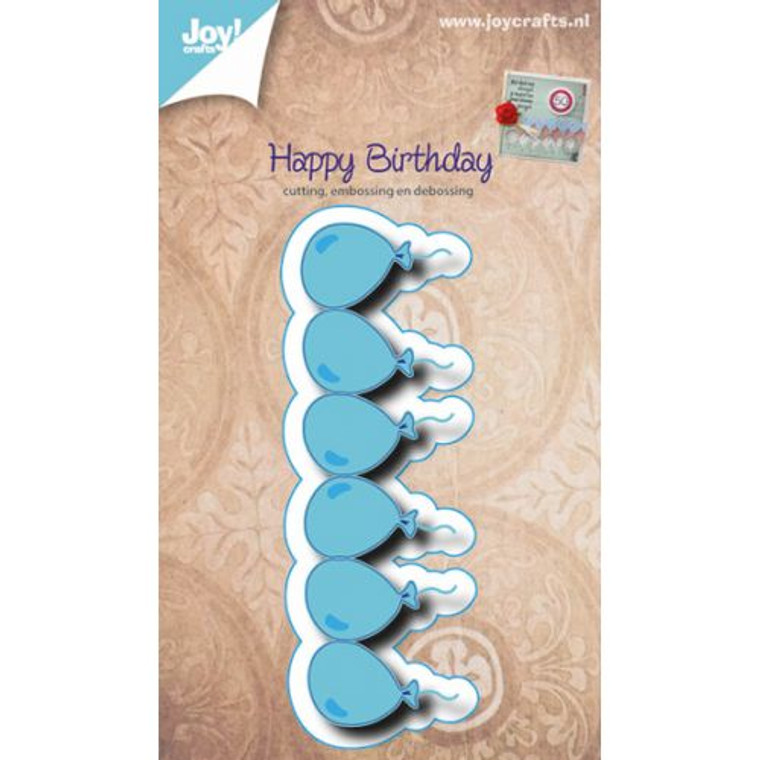 Joy!Crafts - Embossing Stencil - Birthday Balloons

approx. 8.5 x 3.5 cm