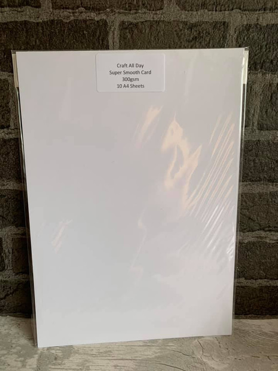 A4 Super Smooth Card - 300gsm - 10 Sheets - (SSA4) ( Use with Alcohol Ink Pens)

10 x Super smooth Card Sheets - Perfect for using with alcohol ink pens

• A4

• 300gsm