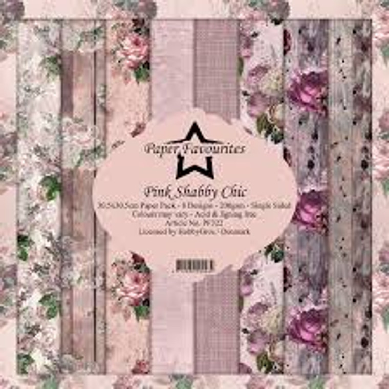 Paper Favourites - Pink Shabby Chic 12x12 Inch Paper Pack (PF322)

Design paper for projects like card making, scrapbooking, or home decor. Pink Shabby Chic 12x12 Inch Paper Pack containing 8 single sided sheets with 8 separate designs. 200gsm.  Acid & Lignin free.