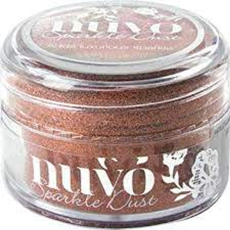 Nuvo - Sparkle Dust - Cinnamon Spice (543N)

Micro fine glitter, It is so fine that it doesn’t have the same feel as glitter and a little can go a long way.  Use with stamps, stencils or and papercraft project, these 15ml pots are perfect.  This tub comes with a wide top allowing you to easily pour any excess back in to use next time.