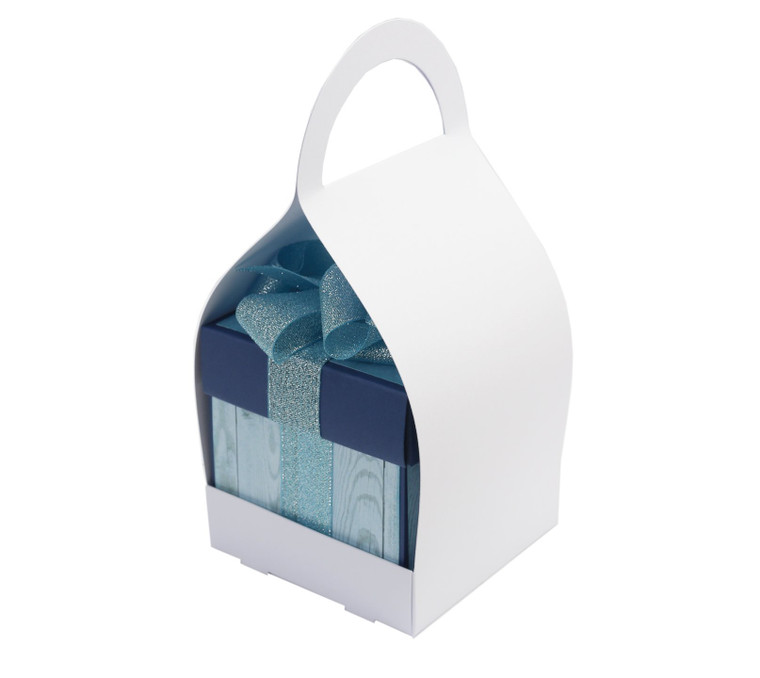 Exploding Box Carrier - White - 300gsm - (ID1032)