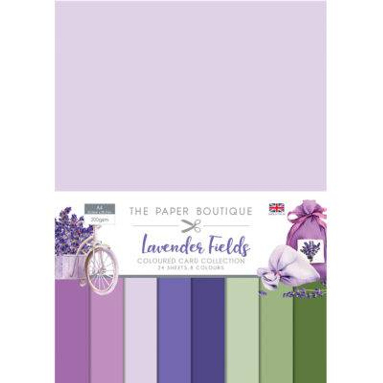 The Paper Boutique - Lavender Fields - Colour Card Collection  A4 - (PB1407)

• A4 pad format
• 24 sheets of 8 designs
• 200 gsm